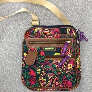 Lily bloom paisley cross body